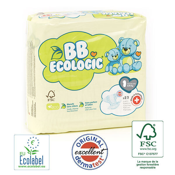 Bb Ecologic Newborn T1 2-5Kg 27Pcs