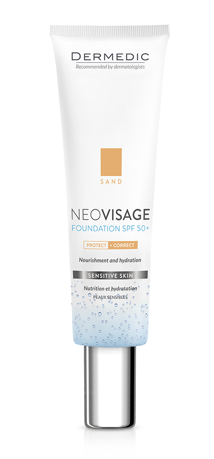 Dermedic Neovisage Sand Nourishing And Moisturizing Foundation Spf 50+ 30Ml Medium