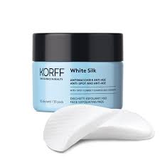 Korff white silk exfoliating pads