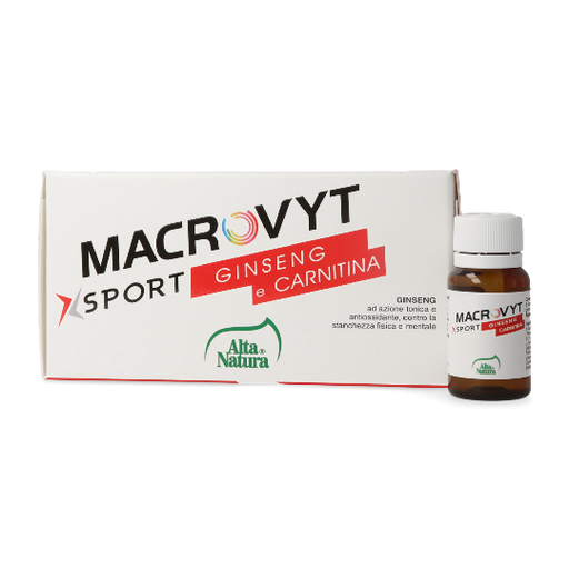[2890] Alta Natura Macrovyt Sport Ginseng E Carnitina 10Flakon