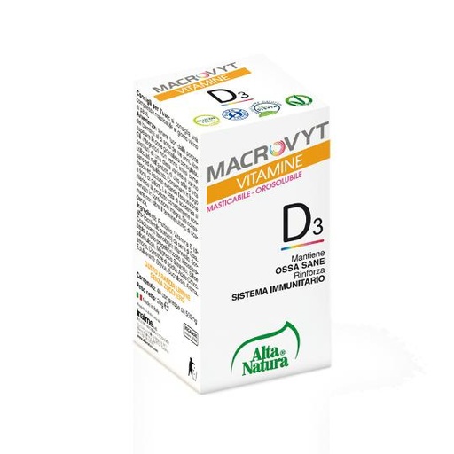 [2895] Alta Natura Macrovyt Vitamine D3 Orosolubile 60Cpr