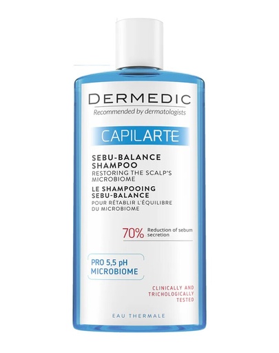 [604-DM-176] Dermedic Capilarte Sebu-Balance Shampoo Restoring The Scalp 300Ml